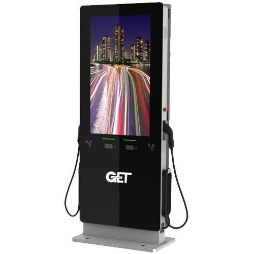 22kW Fast EV Charger with Digital Advertising System